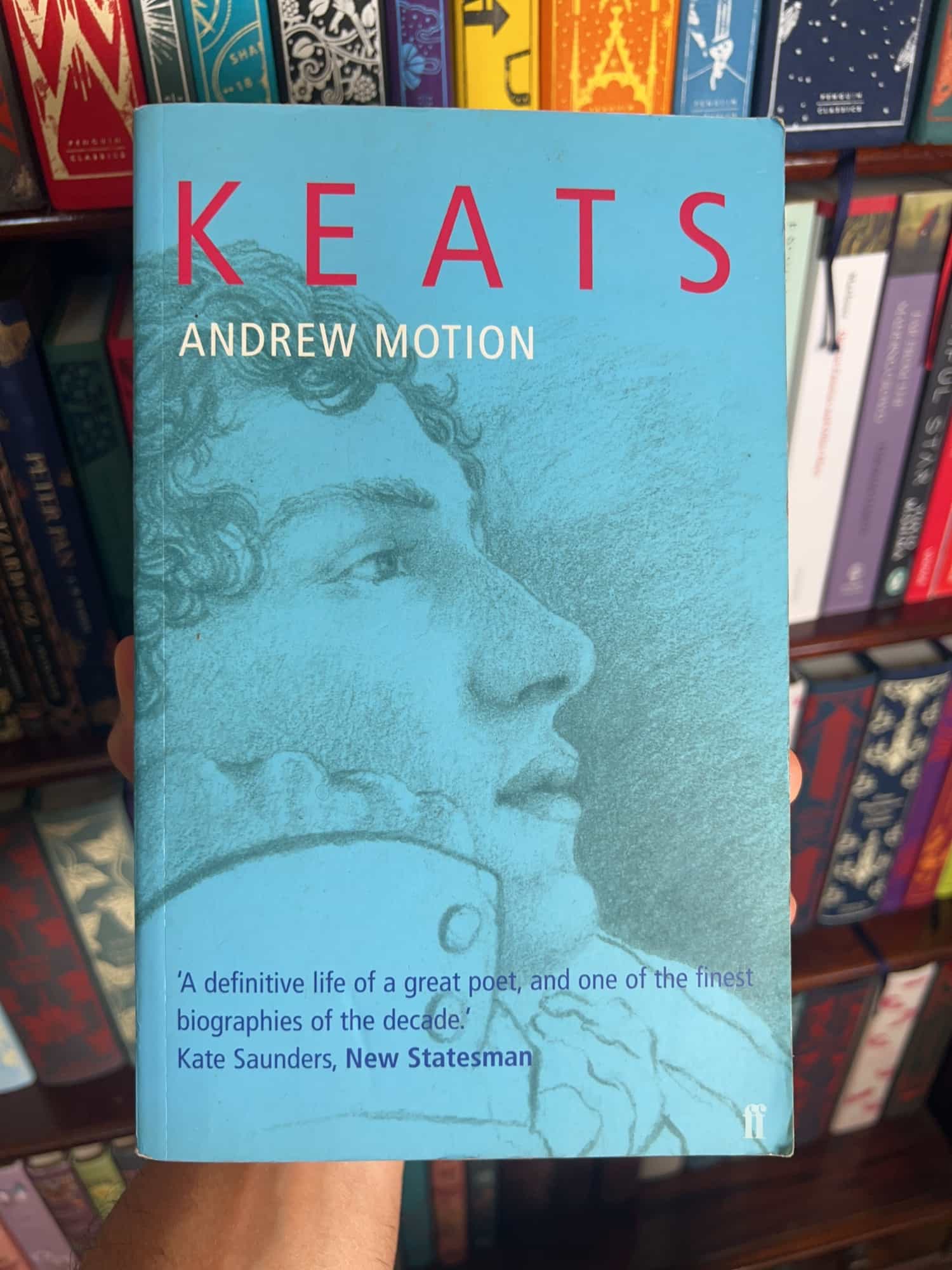 Keats by Andrew Motion — front cover
