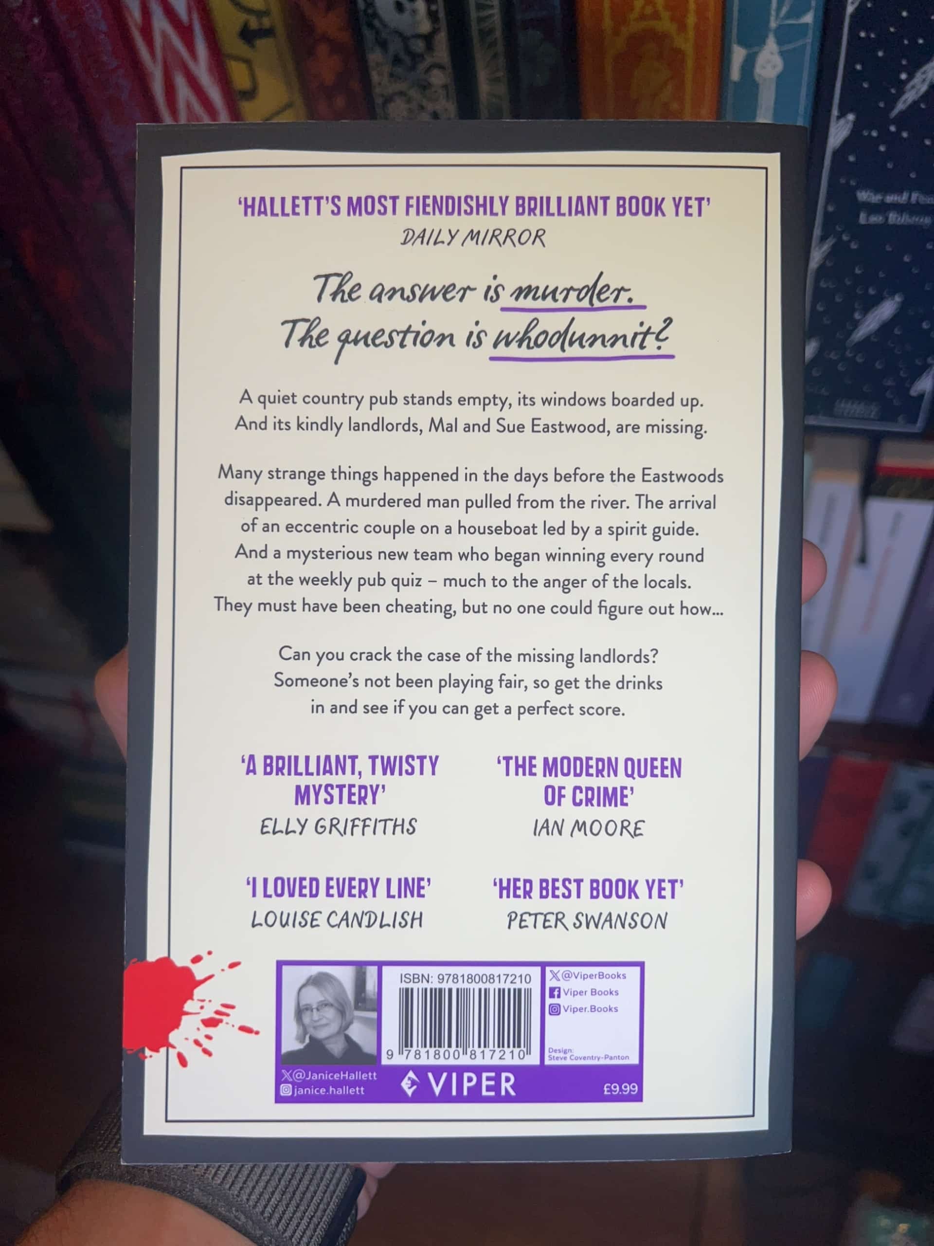 The Killer Question by Janice Hallett